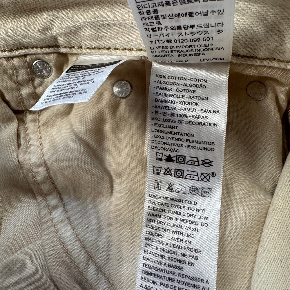 Levi's Cinch Barrel Women's High Rise jeans Size 27x31 Loose Cream Gorpcore - Picture 8 of 14